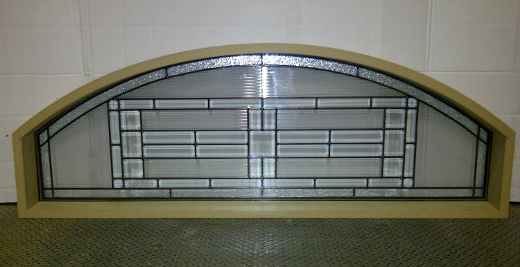 Wood Transom with Glass Unit